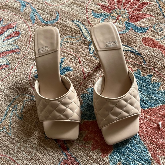 Jeffrey Campbell Shoes - NWOT Brand new Jeffrey Campbell high heeled mule sandal in beige